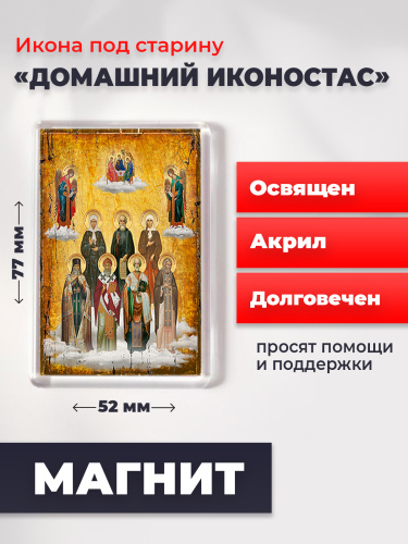 Освященная икона на магните "Домашний иконостас"
